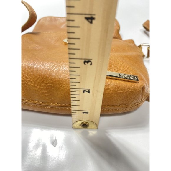 Kenneth Cole Reaction Purse New Brown Tan Leather Side Handbag, Brand New - Picture 12 of 12